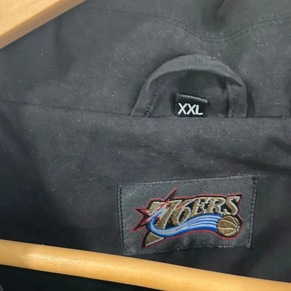 Vintage 90s Philadelphia 76ers‎ NBA Coach Jacket XXL